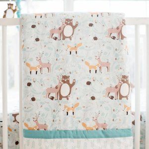 My Baby Sam Forest Friends Baby Bedding Set